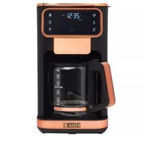 Haden Black and Copper Coffee Maker